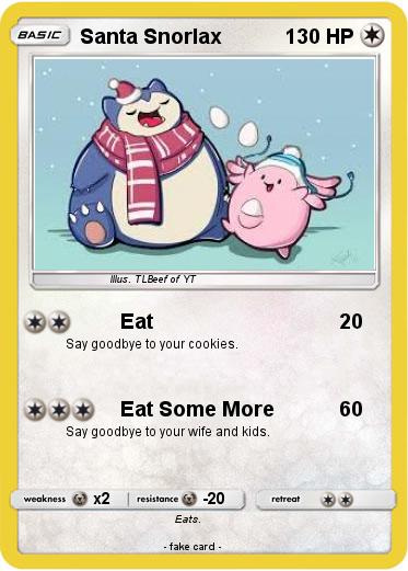 Pokemon Santa Snorlax