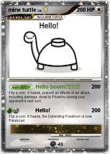 Pokemon mine turtle