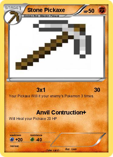 Pokemon Stone Pickaxe