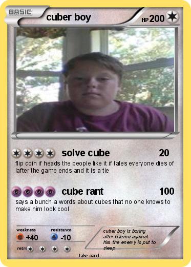 Pokemon cuber boy