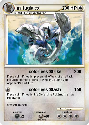 Pokemon m  lugia ex