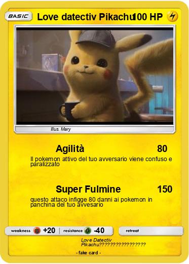 Pokemon Love datectiv Pikachu