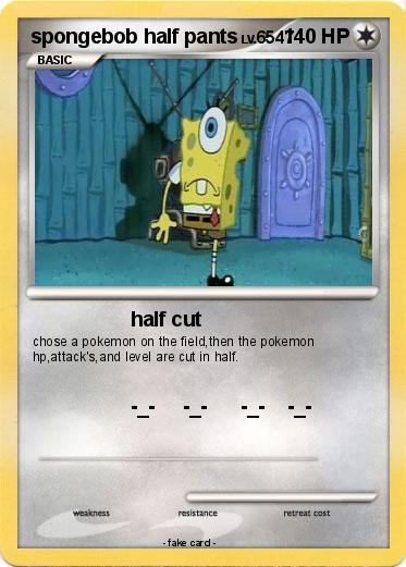 Pokemon spongebob half pants
