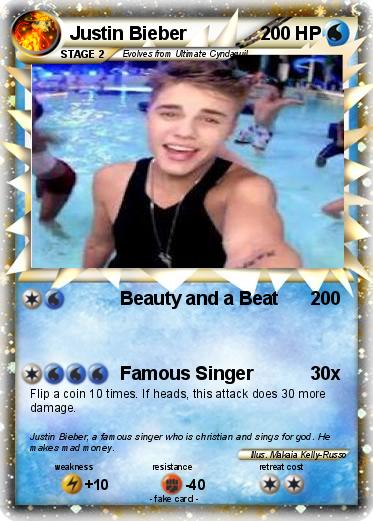 Pokemon Justin Bieber