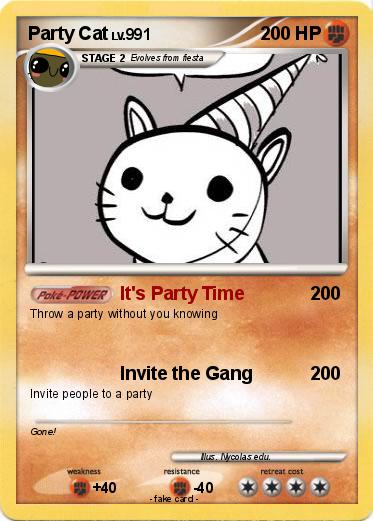 Pokemon Party Cat