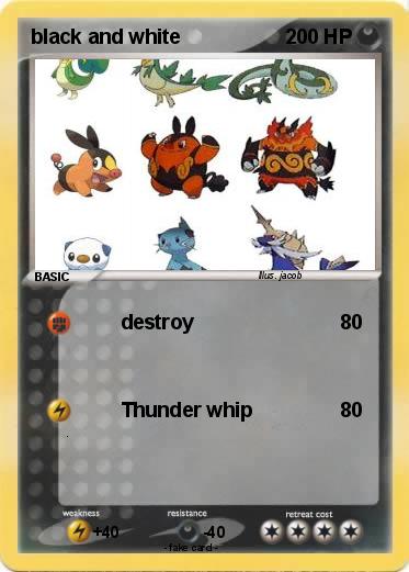 Pokemon black and white