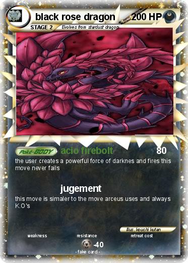Pokemon black rose dragon
