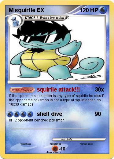 Pokemon M squirtle EX