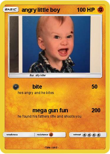Pokemon angry little boy