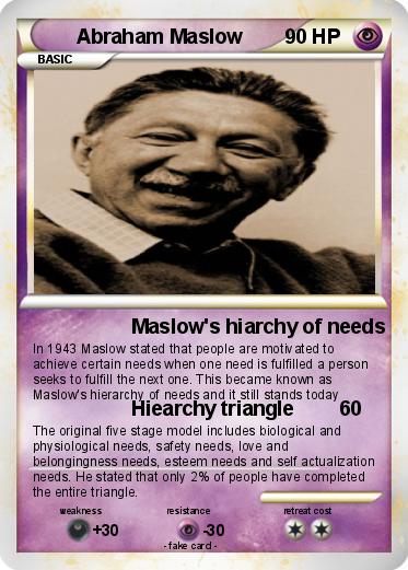 Pokemon Abraham Maslow