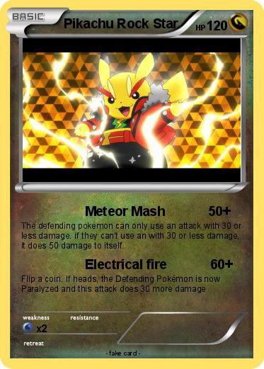 Pokemon Pikachu Rock Star