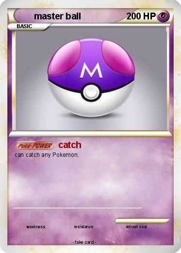 Pokemon master ball