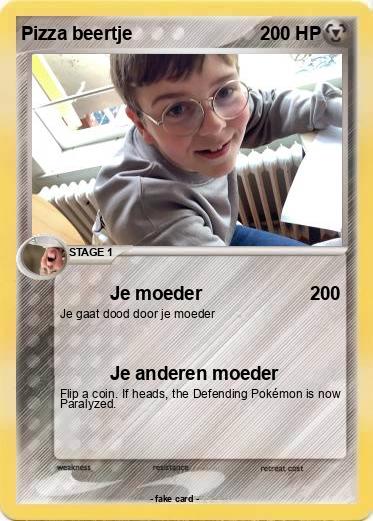 Pokemon Pizza beertje
