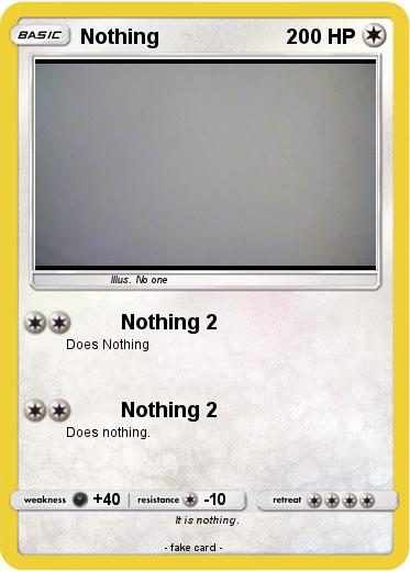 Pokemon Nothing