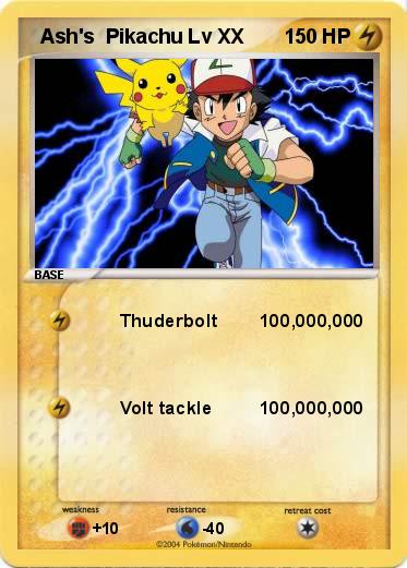 Pokemon   Ash's  Pikachu Lv XX