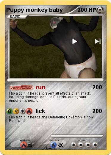 Pokemon Puppy monkey baby