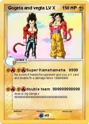 Pokemon  Gogeta and vegta LV X