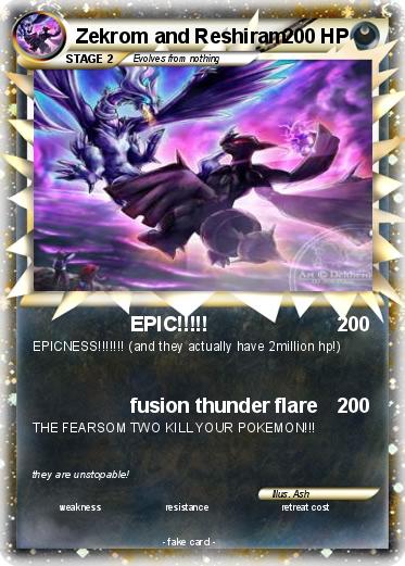 Pokemon Zekrom and Reshiram