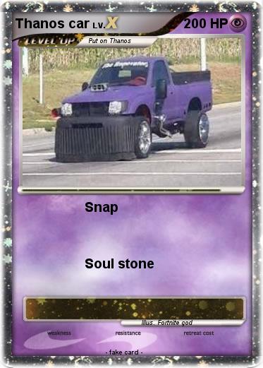 Pokemon Thanos car