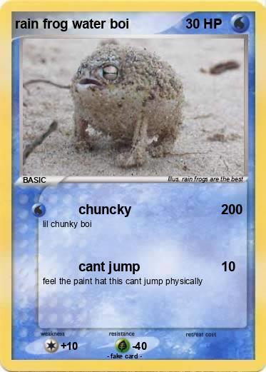 Pokemon rain frog water boi