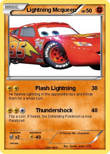 Pokemon Lightning Mcqueen