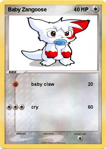 Pokemon Baby Zangoose