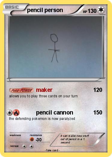 Pokemon pencil person