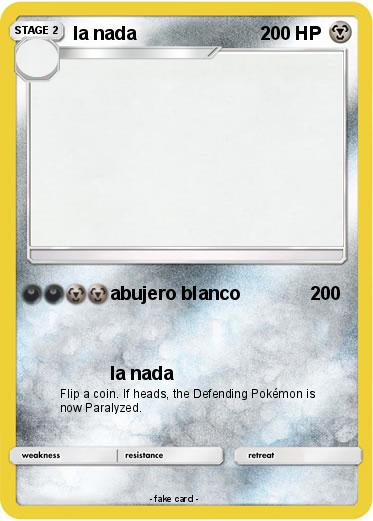 Pokemon la nada