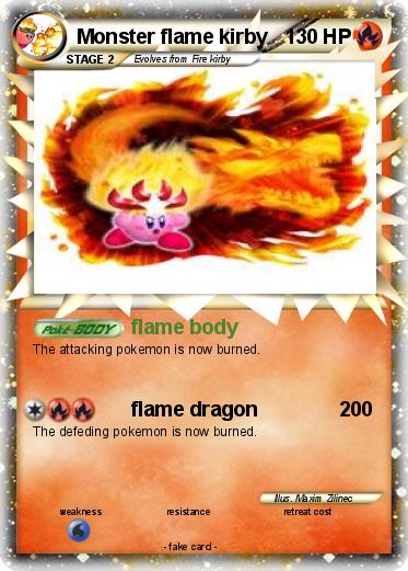 Pokemon Monster flame kirby