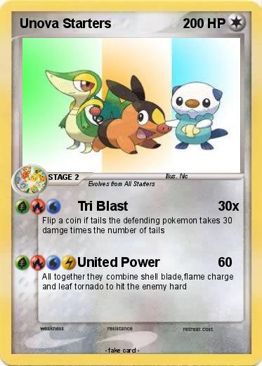 Pokemon Unova Starters