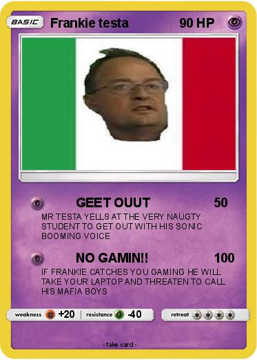 Pokemon Frankie testa