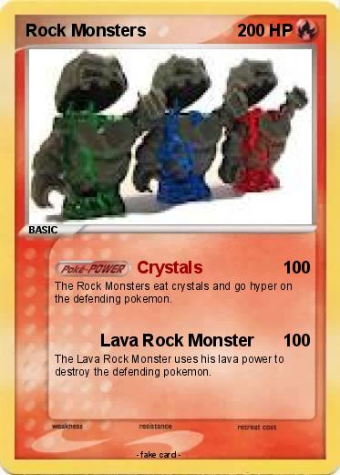 Pokemon Rock Monsters