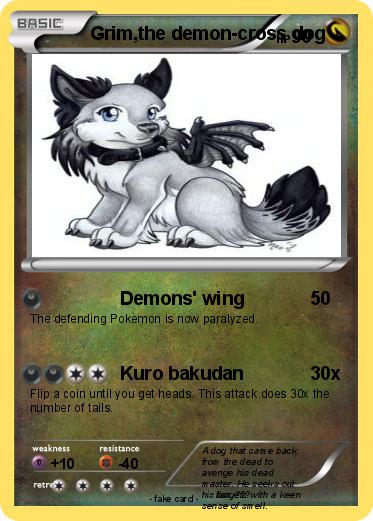 Pokemon Grim,the demon-cross dog