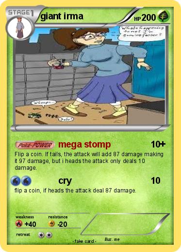 Pokemon giant irma