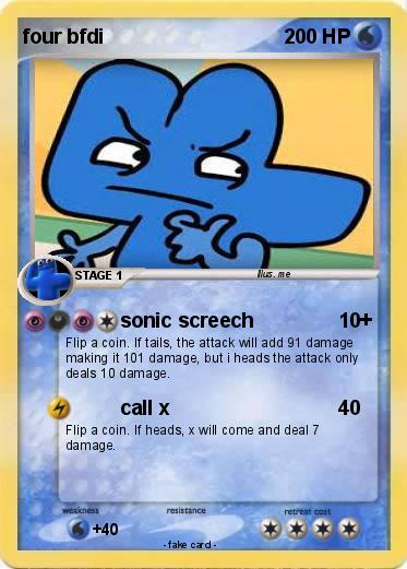 Pokemon four bfdi