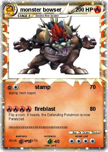 Pokemon monster bowser