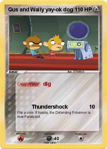 Pokemon Gus and Wally yay-ok dog