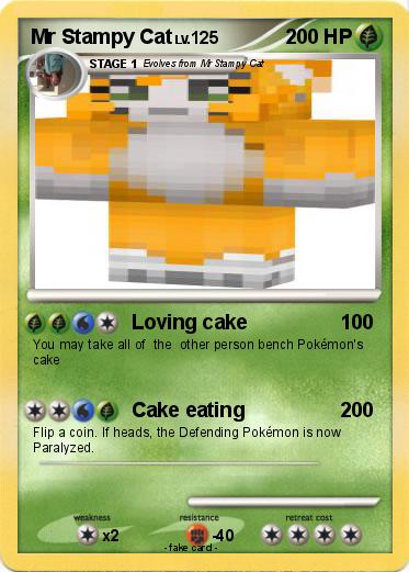 Pokemon Mr Stampy Cat