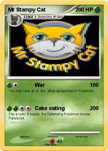 Pokemon Mr Stampy Cat