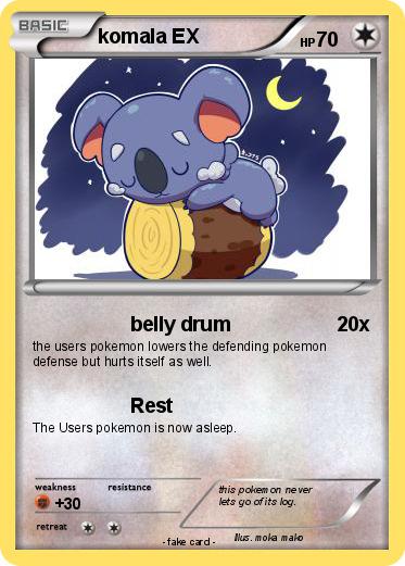 Pokemon komala EX