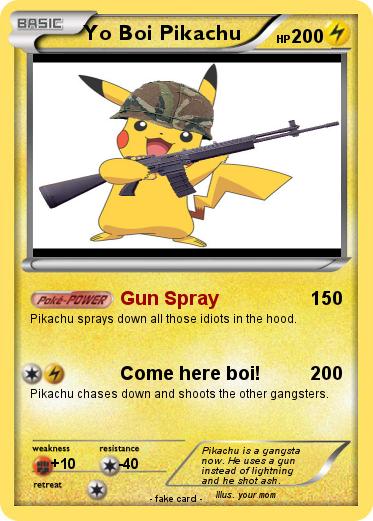 Pokemon Yo Boi Pikachu