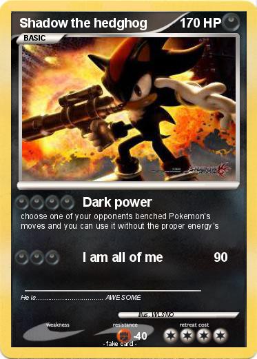 Pokemon Shadow the hedghog