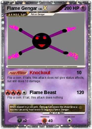 Pokemon Flame Gengar