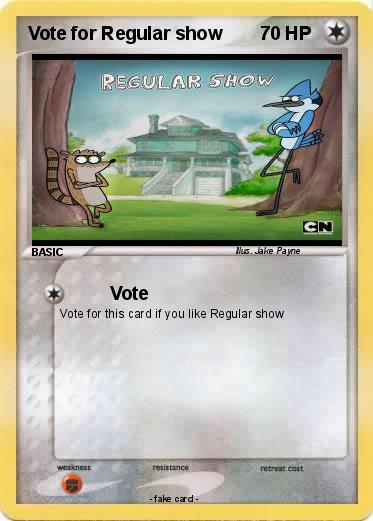 Pokemon Vote for Regular show