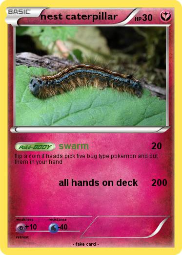 Pokemon nest caterpillar