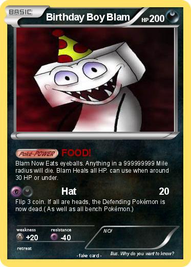 Pokemon Birthday Boy Blam