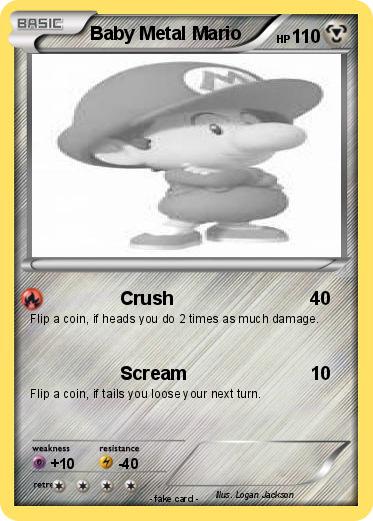 Pokemon Baby Metal Mario