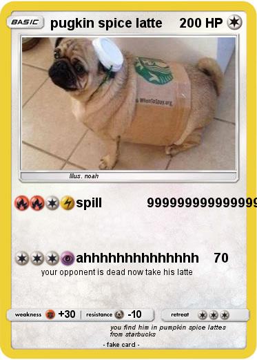Pokemon pugkin spice latte