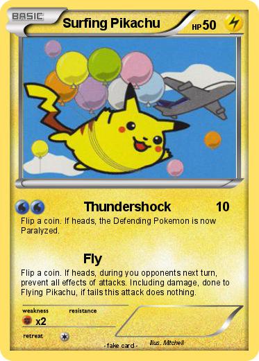 Pokemon Surfing Pikachu