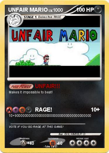 Pokemon UNFAIR MARIO